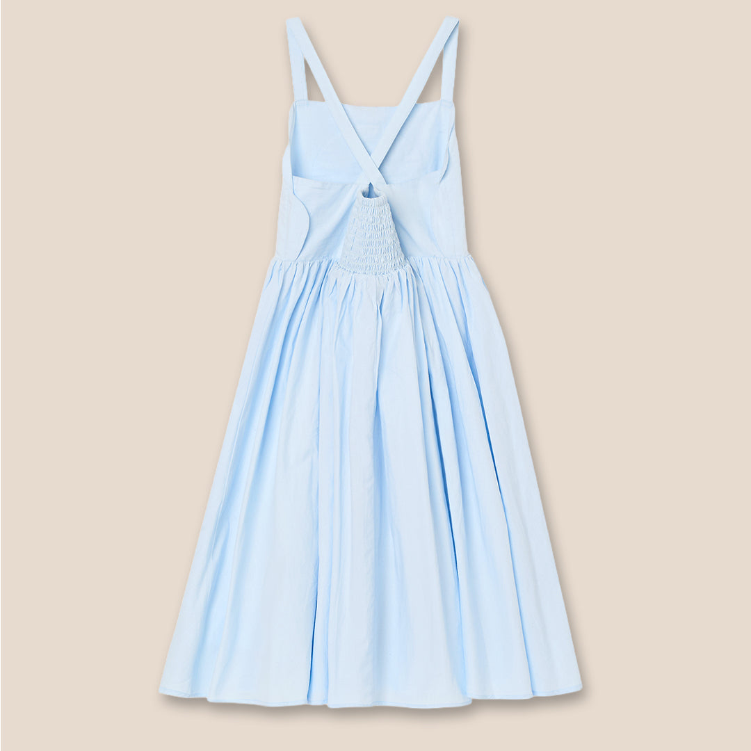 Allegra Corsage Scallop Swing Dress