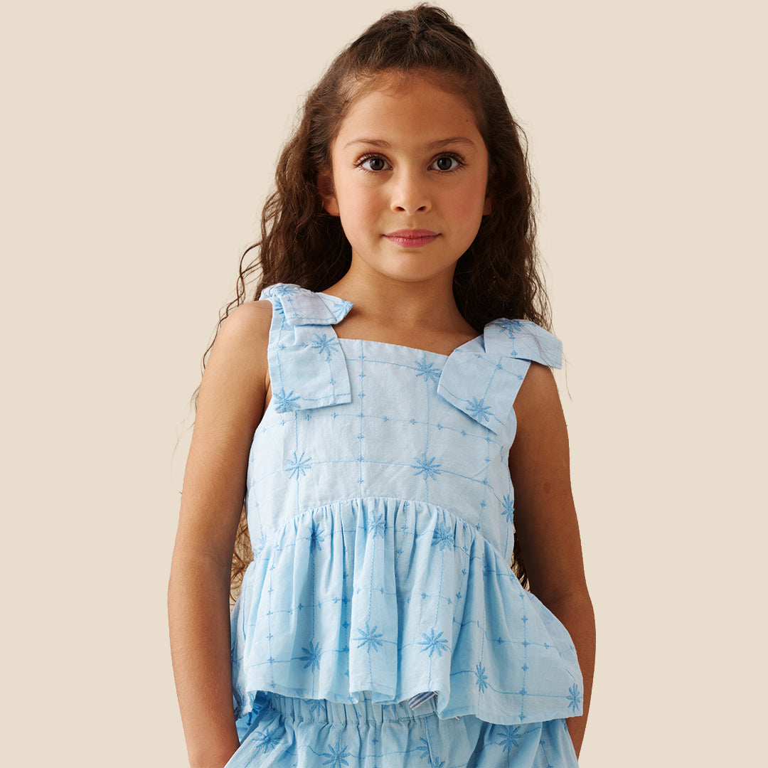 Nellie Tie Detail Embroidered Cami