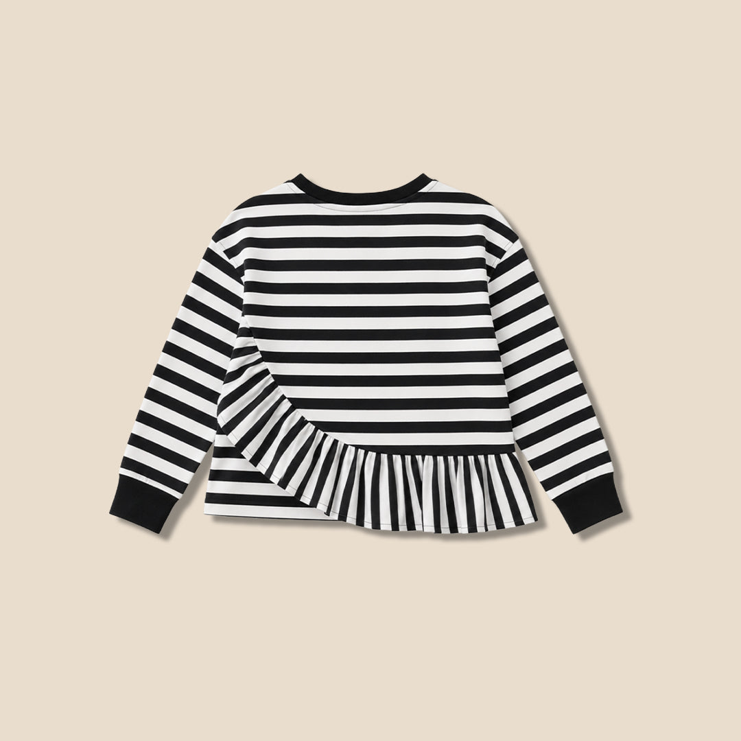 Angel & Rocket Girls Yarn Dyed Black T-Shirts