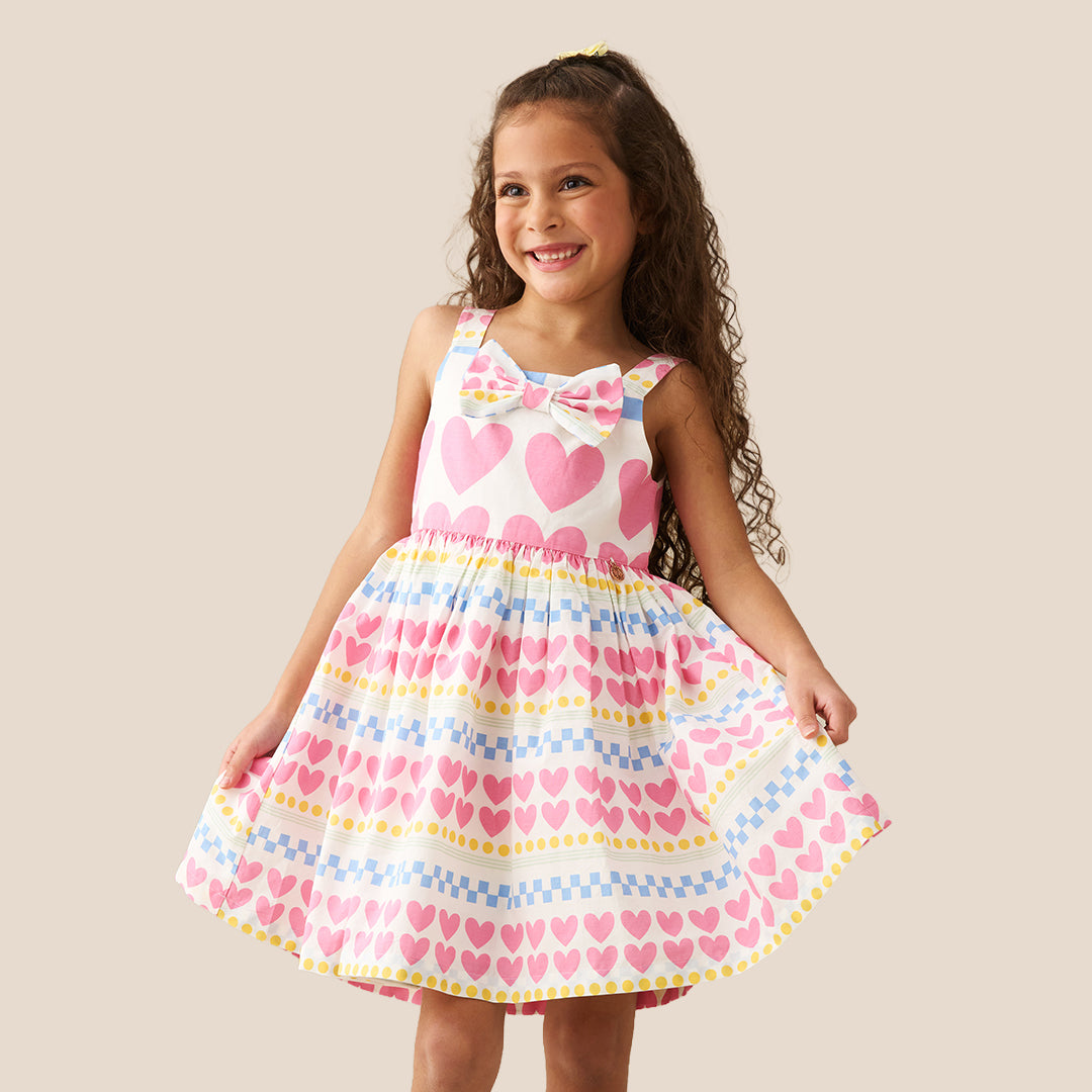 Maddie Heart Print Dress