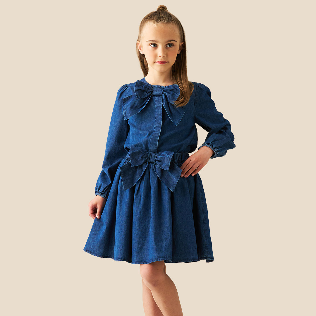 Angel & Rocket Girls Solid Blue Tops