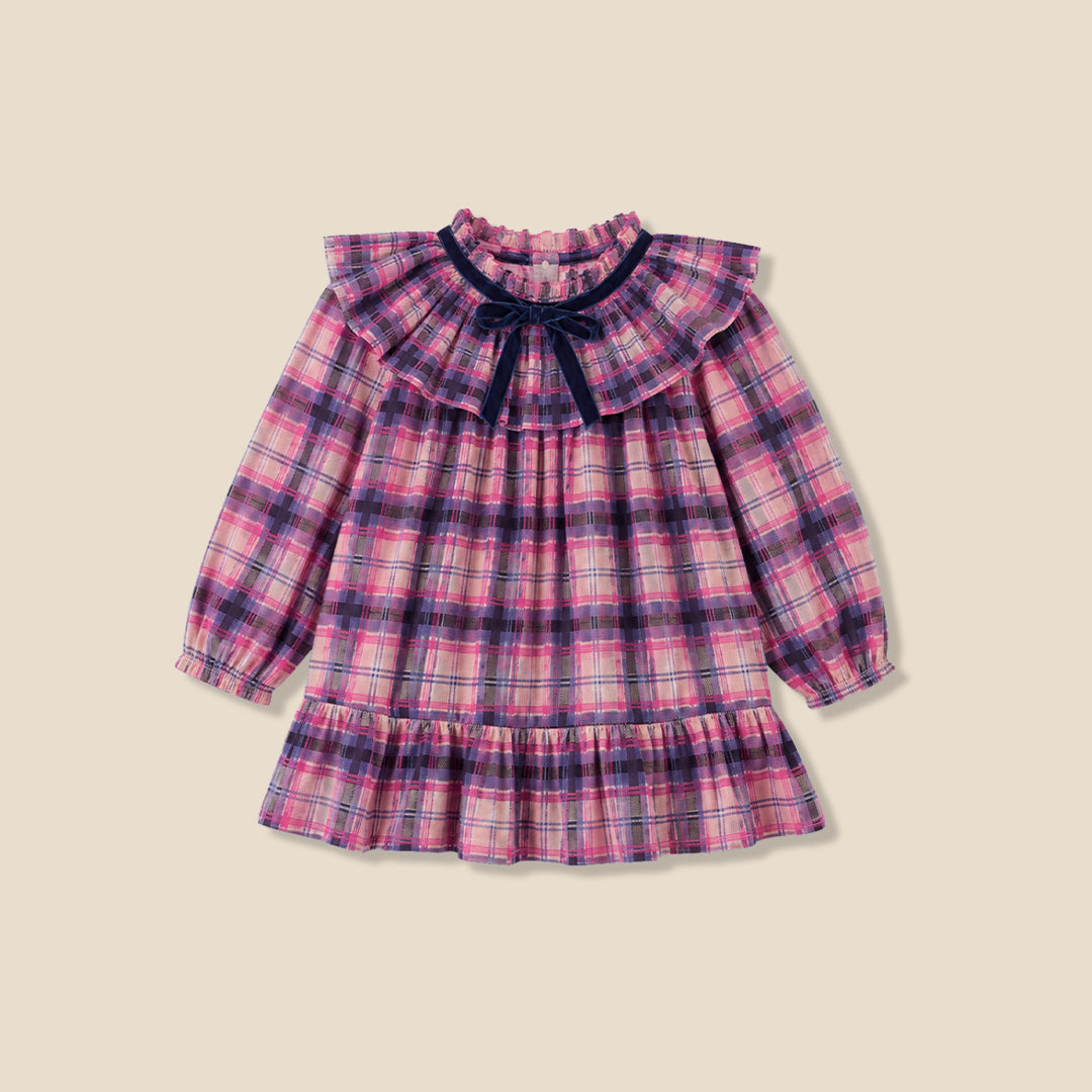 Cleo Check Mesh Dress