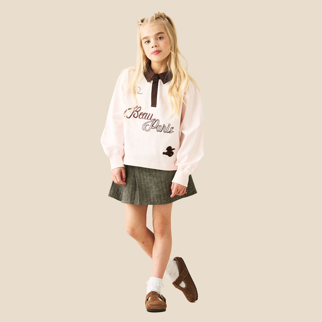 Girls Solid Pink T-shirts - Angel & Rocket