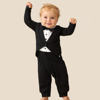 Stanley Black Tuxedo Romper