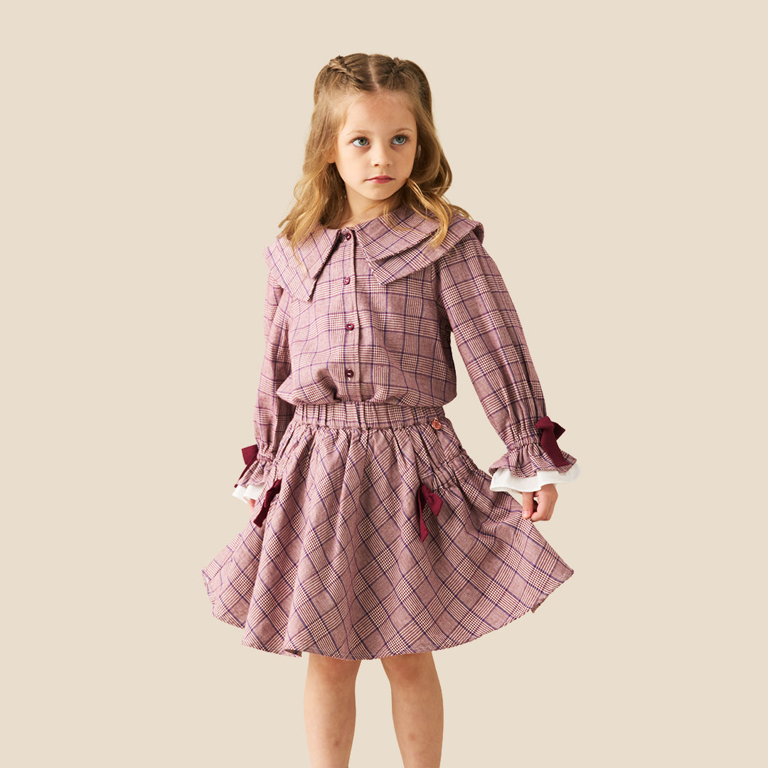 Clara Check Skirt