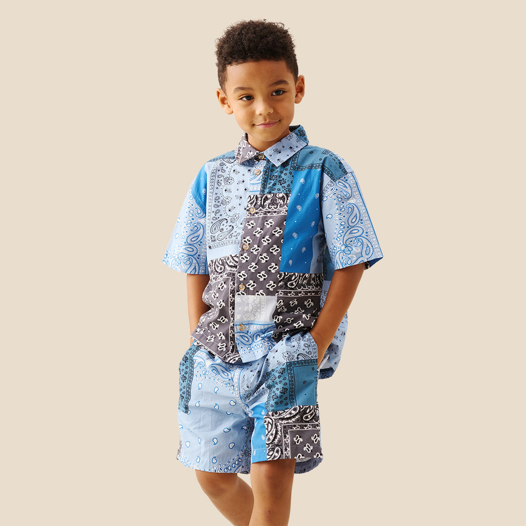 Bryson Bandana Print Shirt - Angel & Rocket