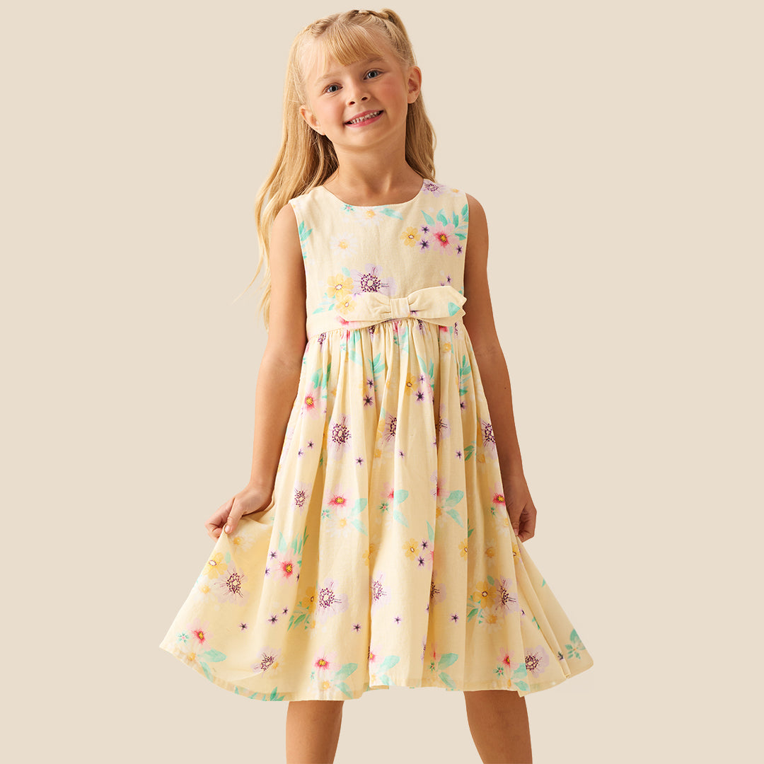 Edie Linen Floral Dress