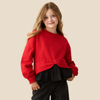 Ettie Mock Shirt Bow Sweat