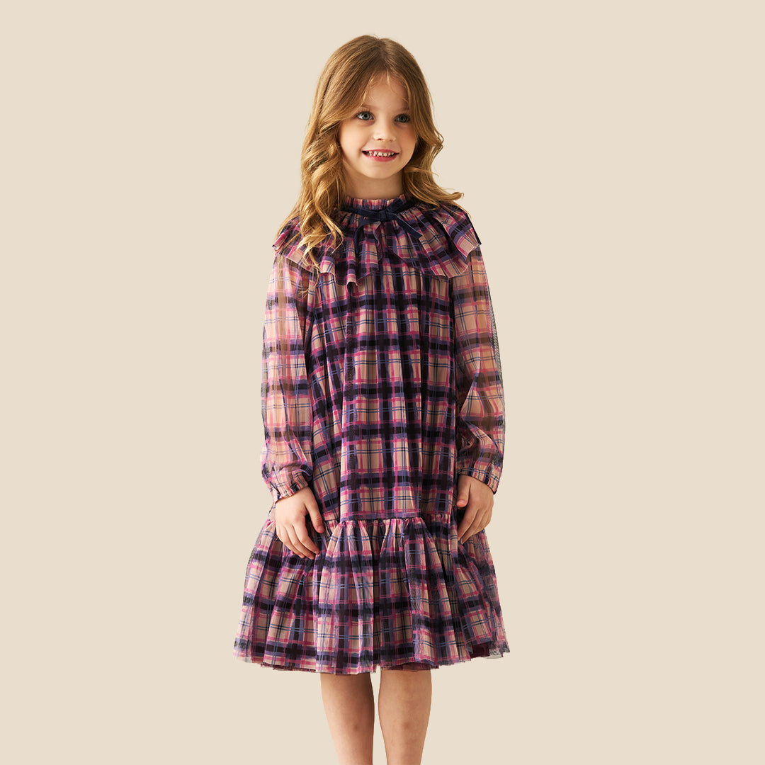Girls Printed Pink Dresses - Angel & Rocket