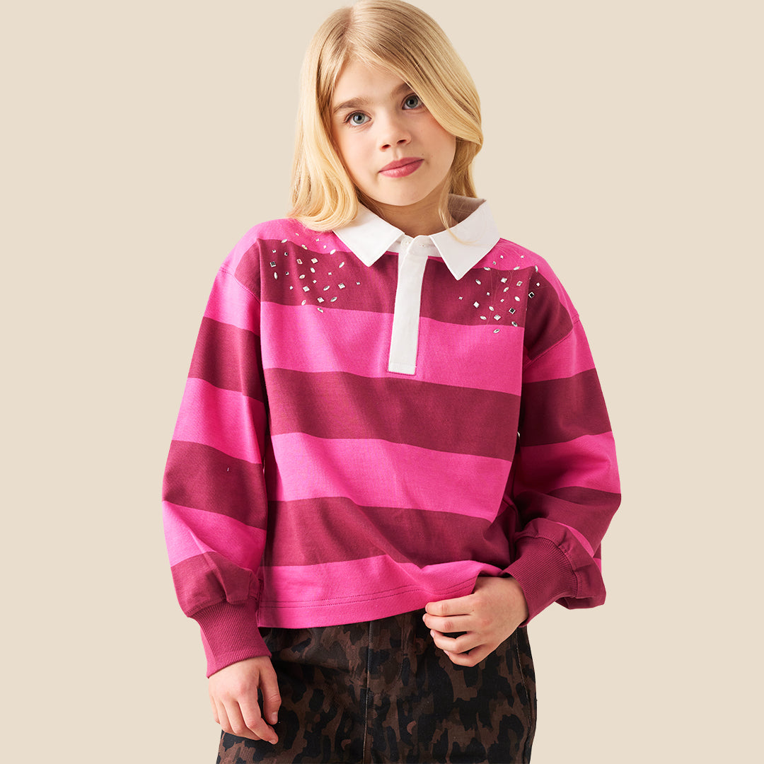 Marlie Jewelled Stripe Rugby