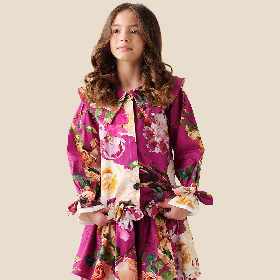 Girls Printed Pink Tops - Angel & Rocket