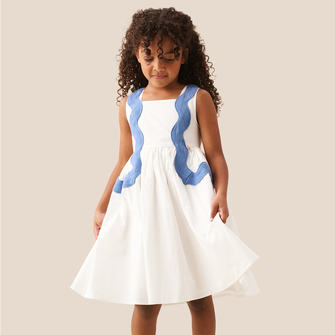 Avery Ric Rac Panelled Dress