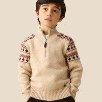 Oakley Fairisle Placement Zip Neck