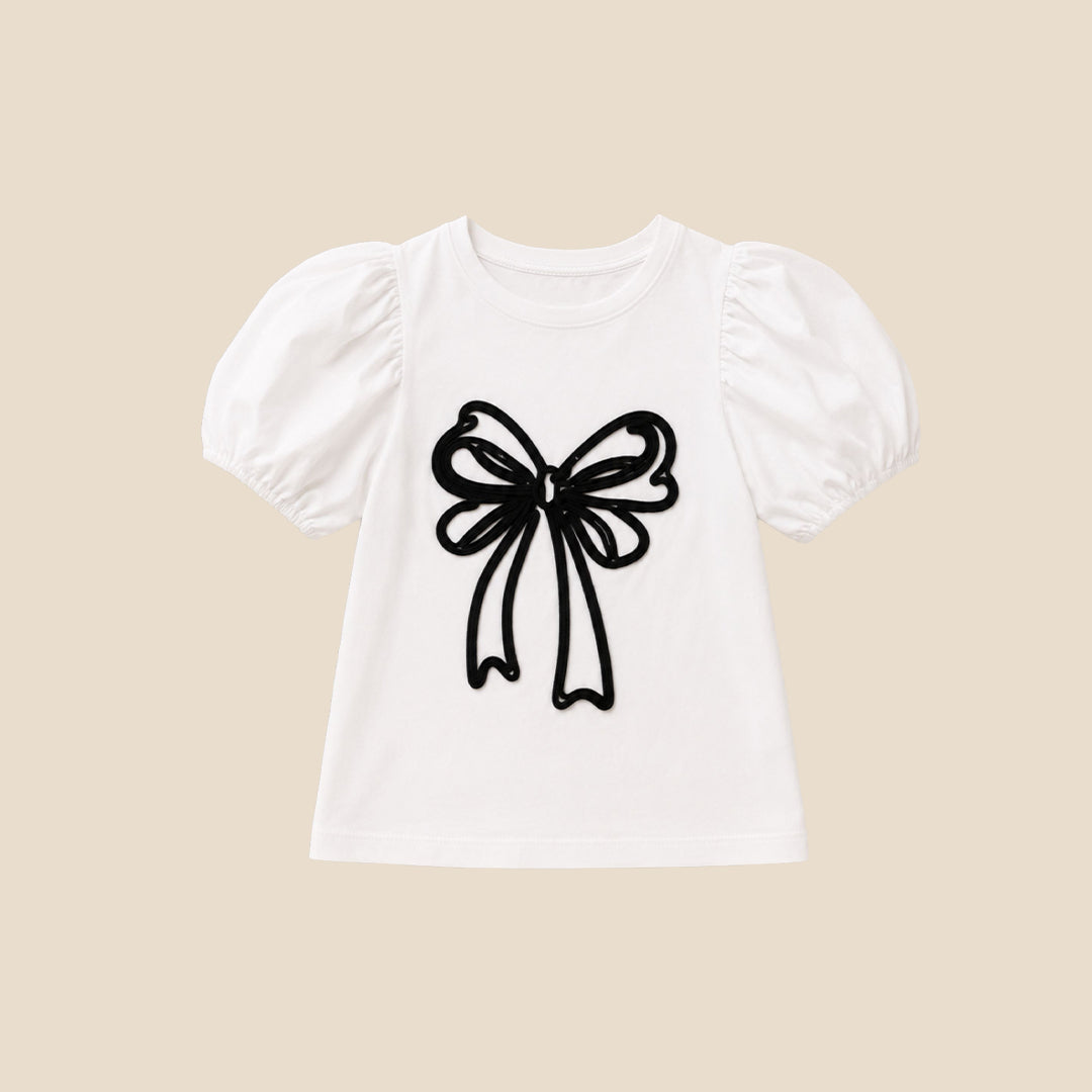 Girls Embellished White T-shirts - Angel & Rocket