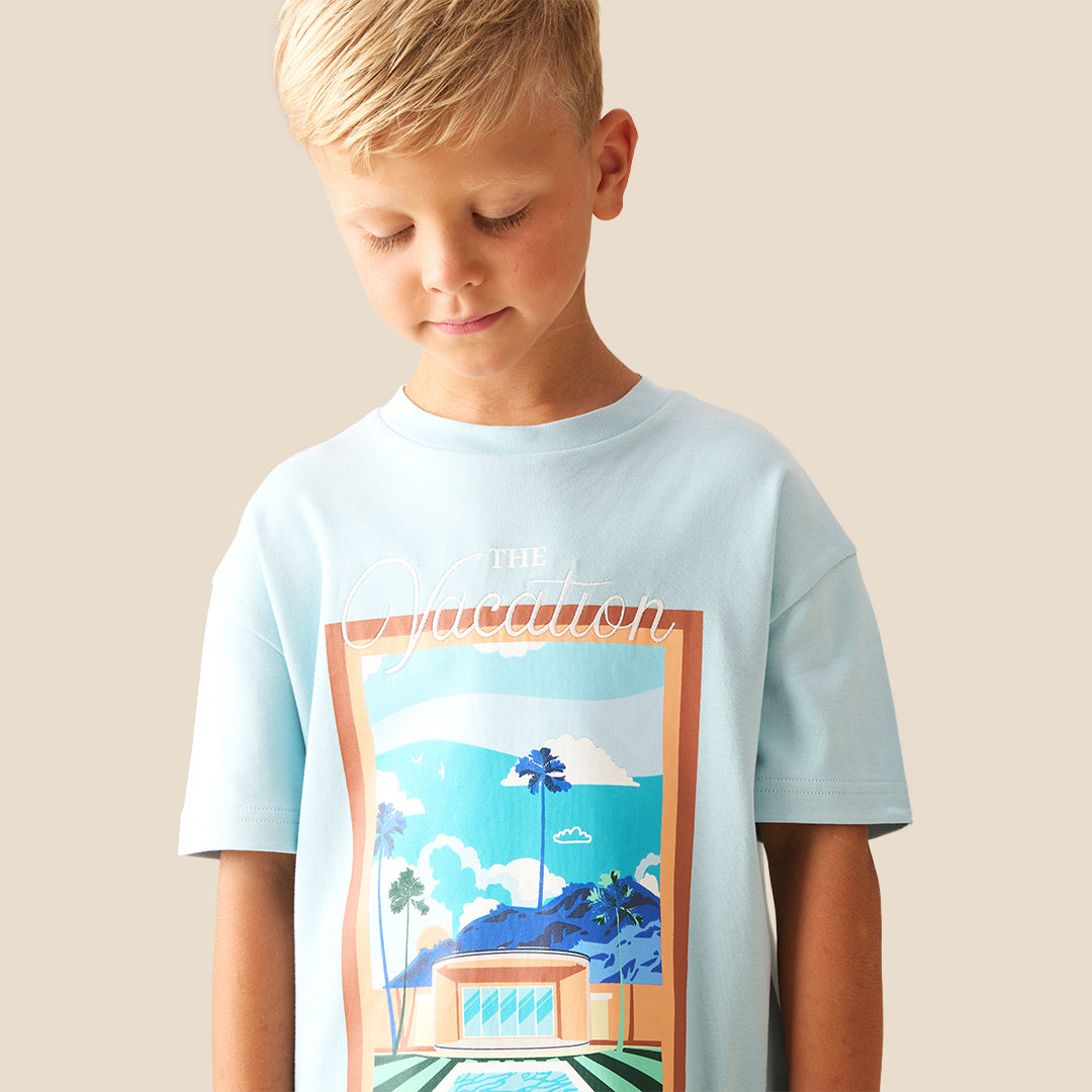 Jay Postcard Scene T Shirt - Angel & Rocket