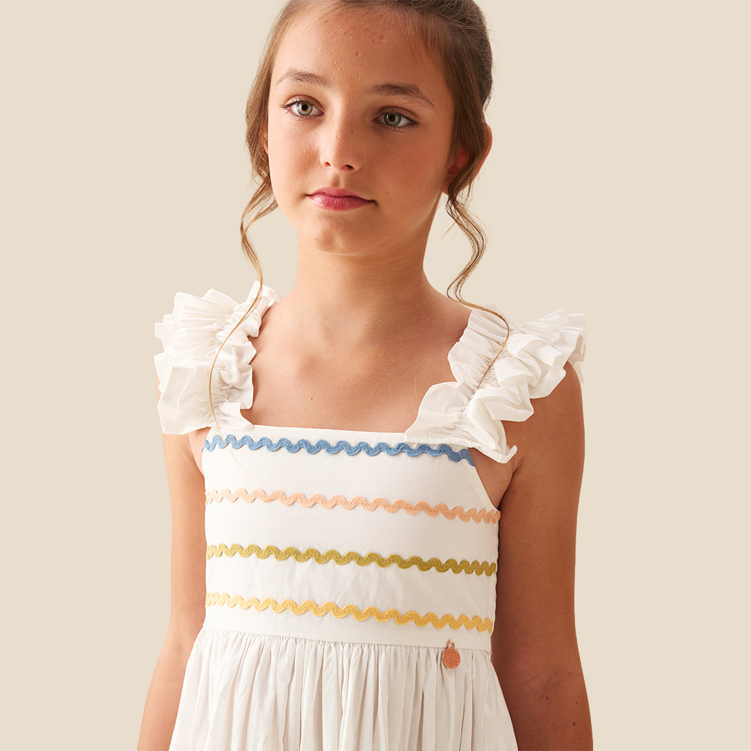 Monique Ric Rac Detail Maxi Dress - Angel & Rocket