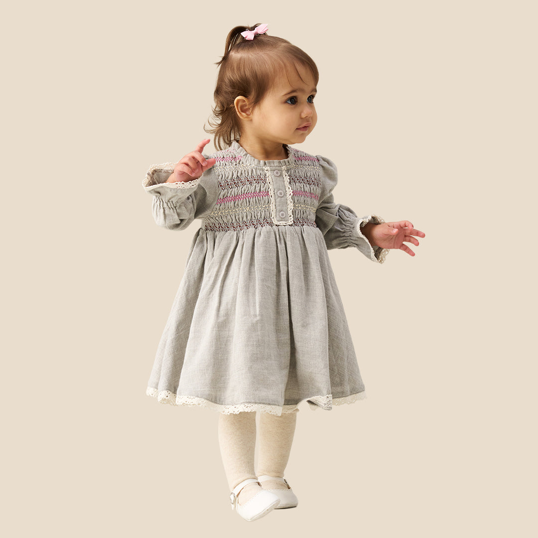 Angel & Rocket Baby Girls Solid Multi Dresses