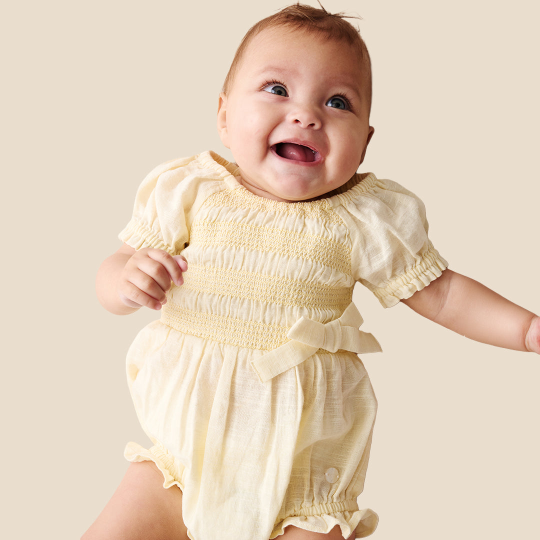 Etta Shirred Romper