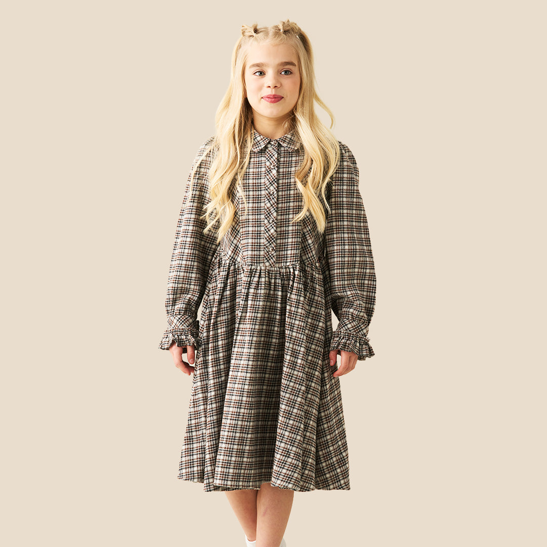 Marcia Check Shirt Dress