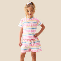 Dana Pink Heart Print Short PJs