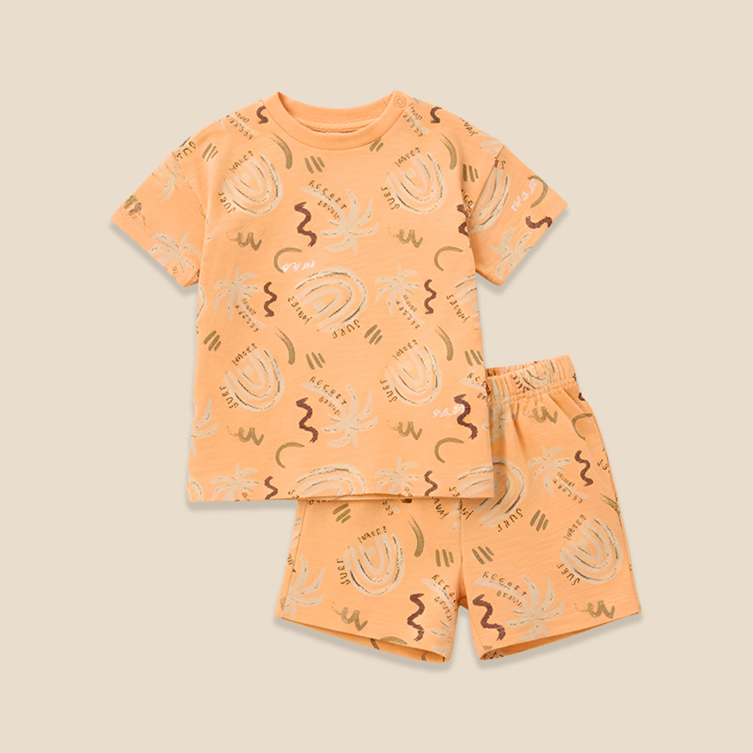 Kylo Oversized Palm T-shirt & Short Set - Angel & Rocket