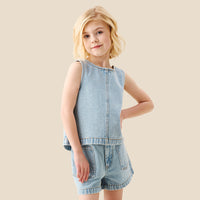 Sienna Denim Shell Top