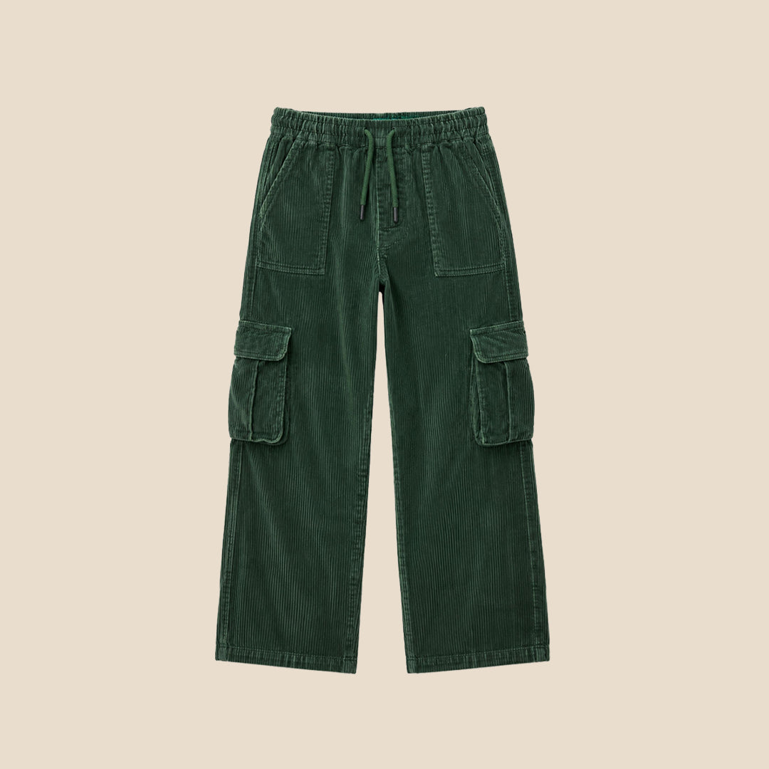 Boys Solid Khaki Joggers - Angel & Rocket