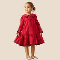 Frankie Stripe Double Collar Dress