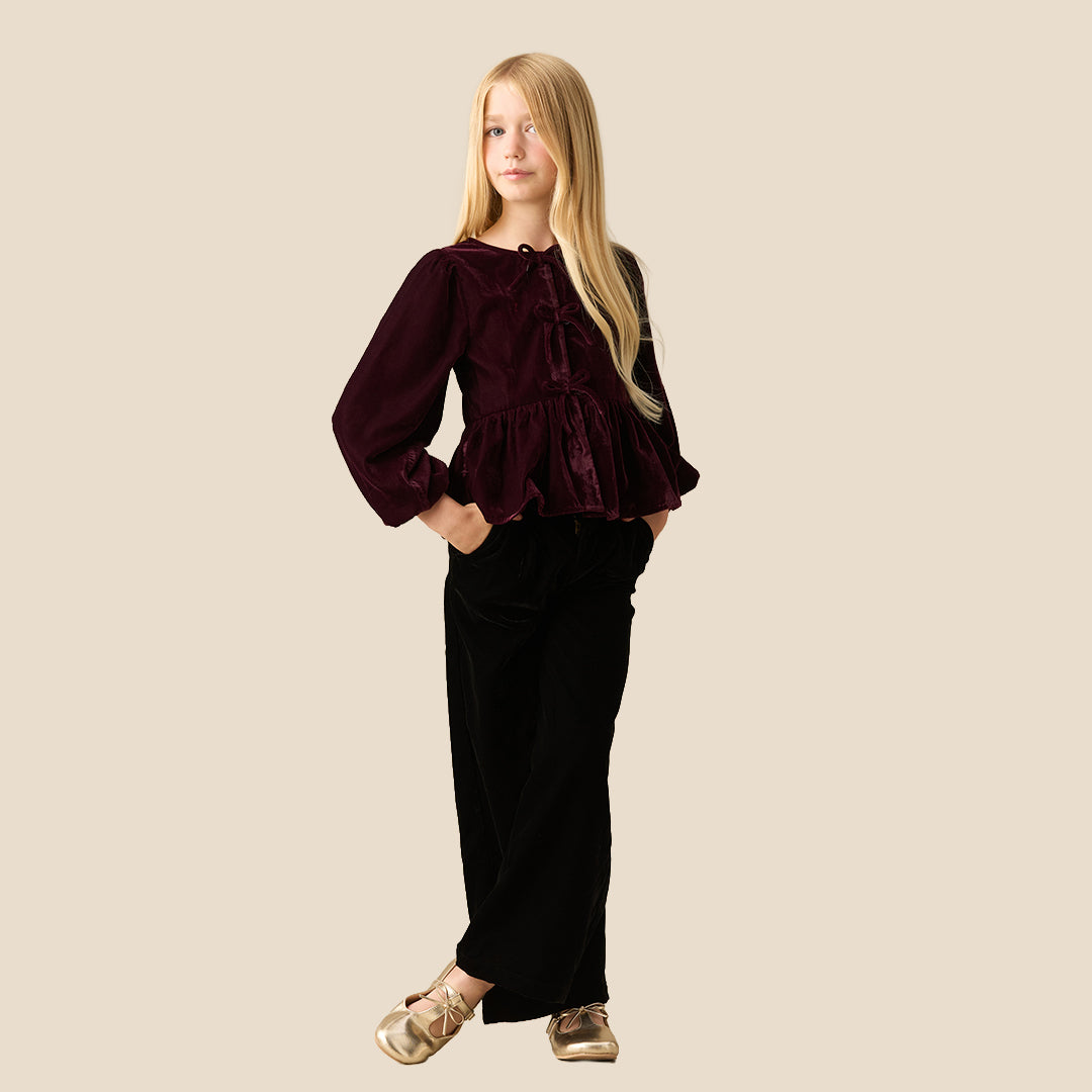 Chloe Velvet Wide Leg Trousers