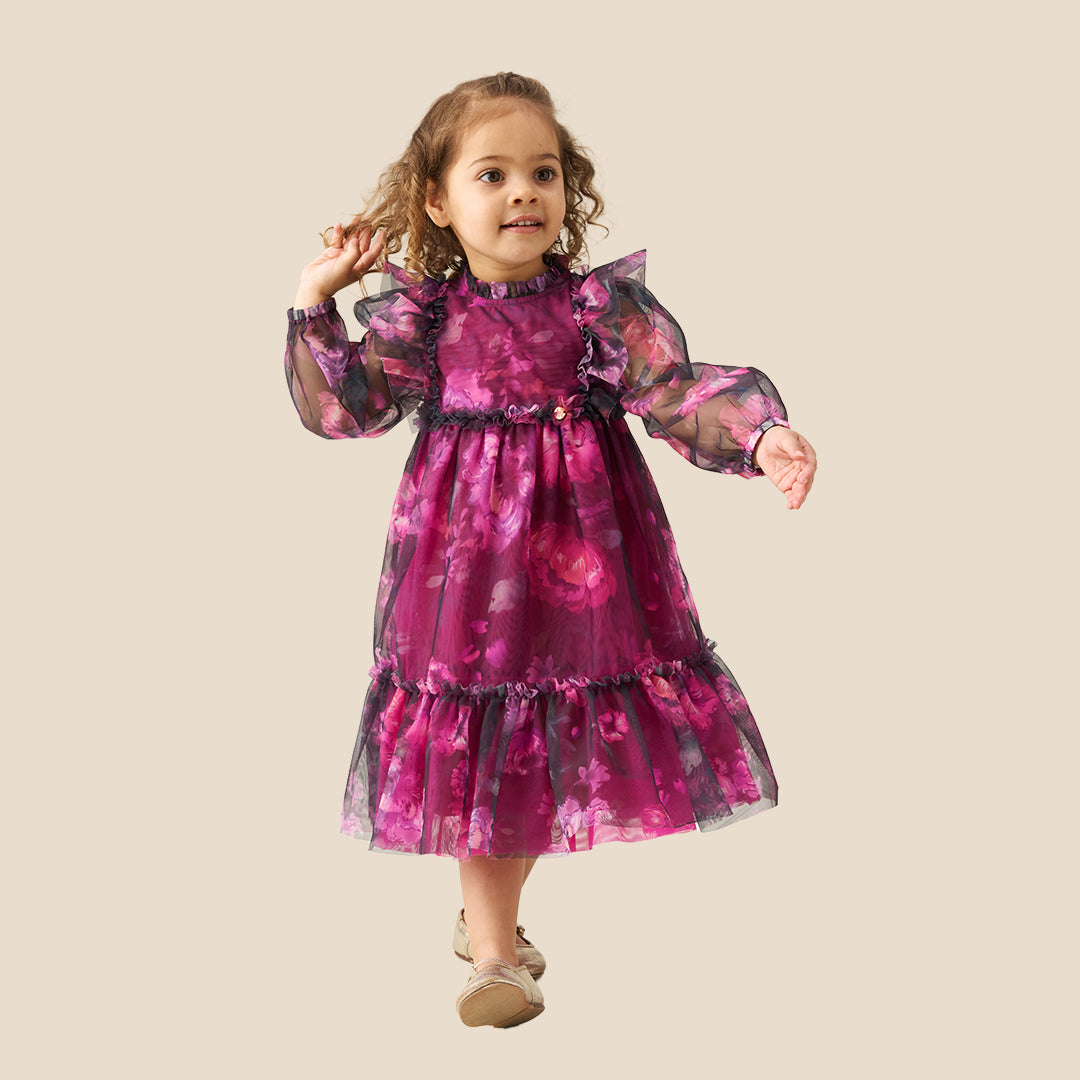 Baby Girls Printed Multi Dresses - Angel & Rocket