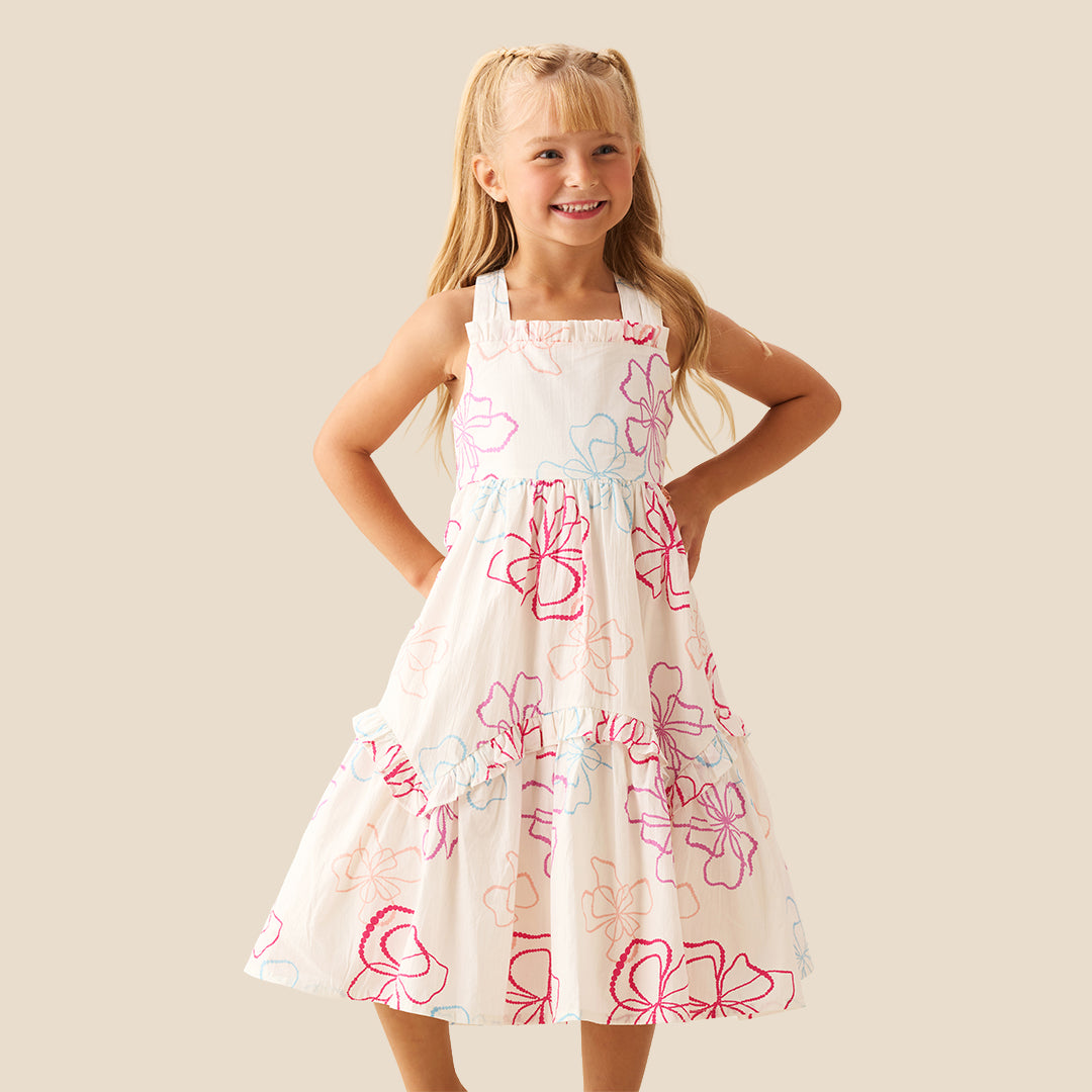 Lettie Printed Floral Dress - Angel & Rocket