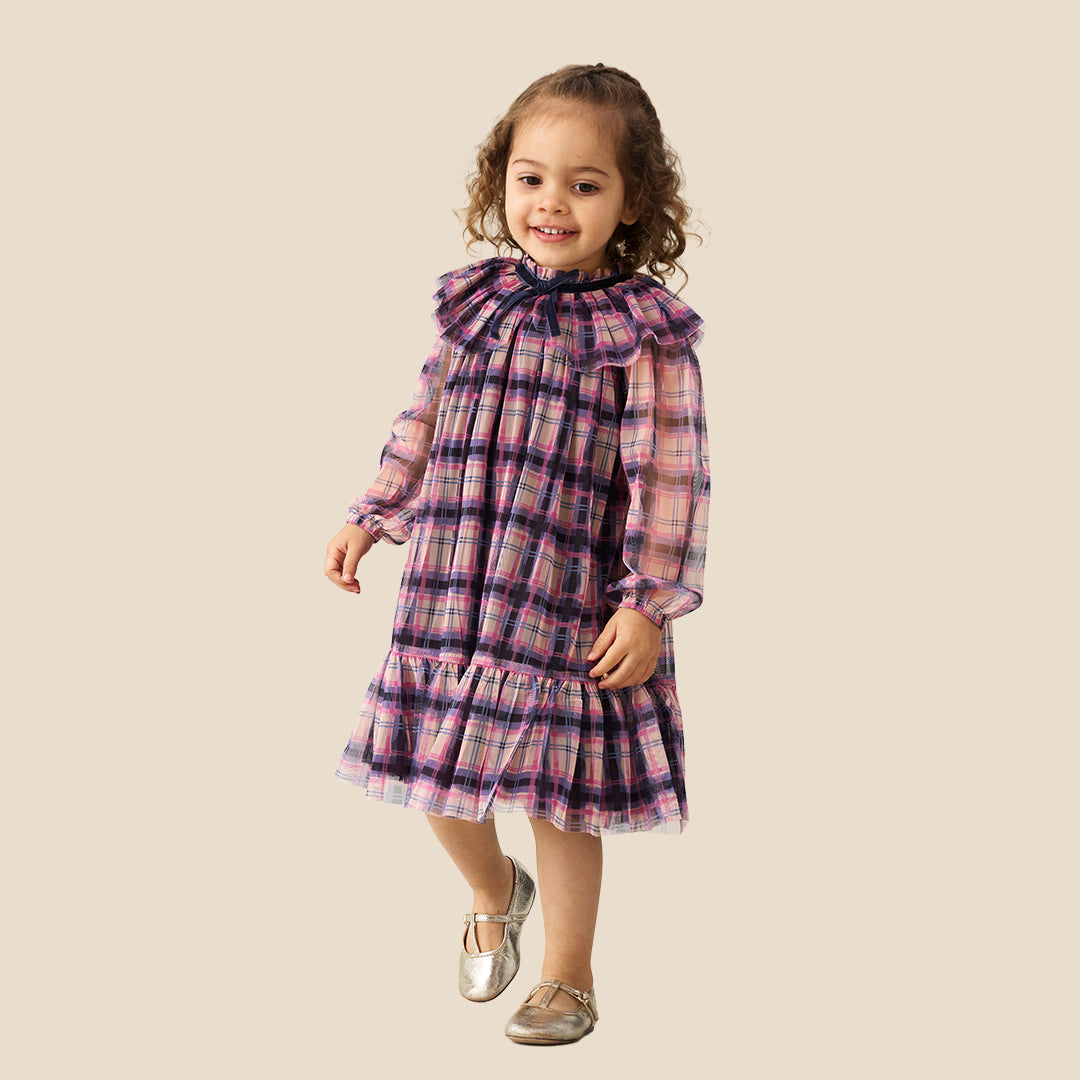 Baby Girls Printed Pink Dresses - Angel & Rocket