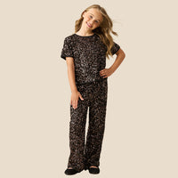 Leona Black Sequin Trousers