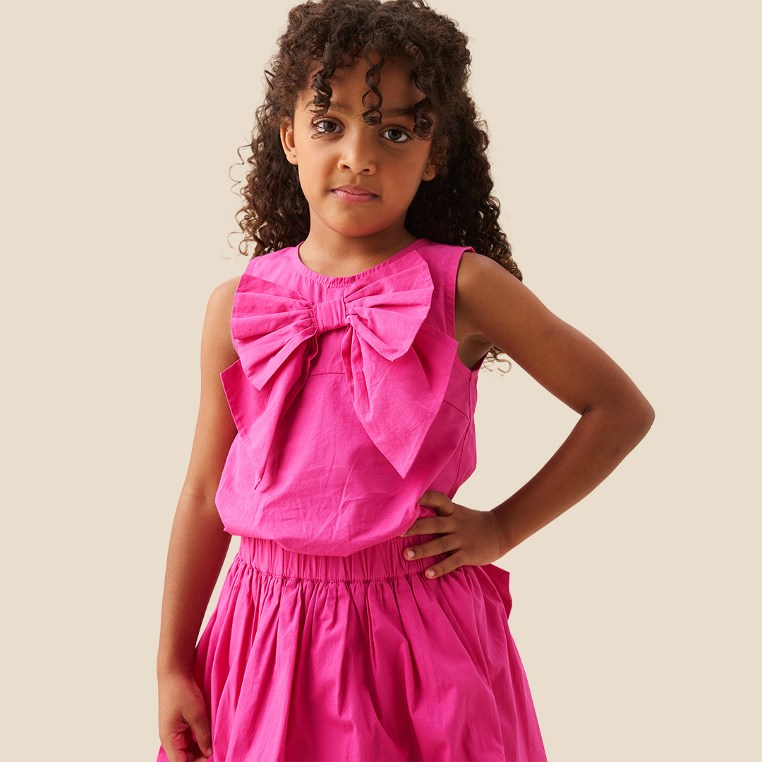 Angel & Rocket Girls Solid Pink Tops