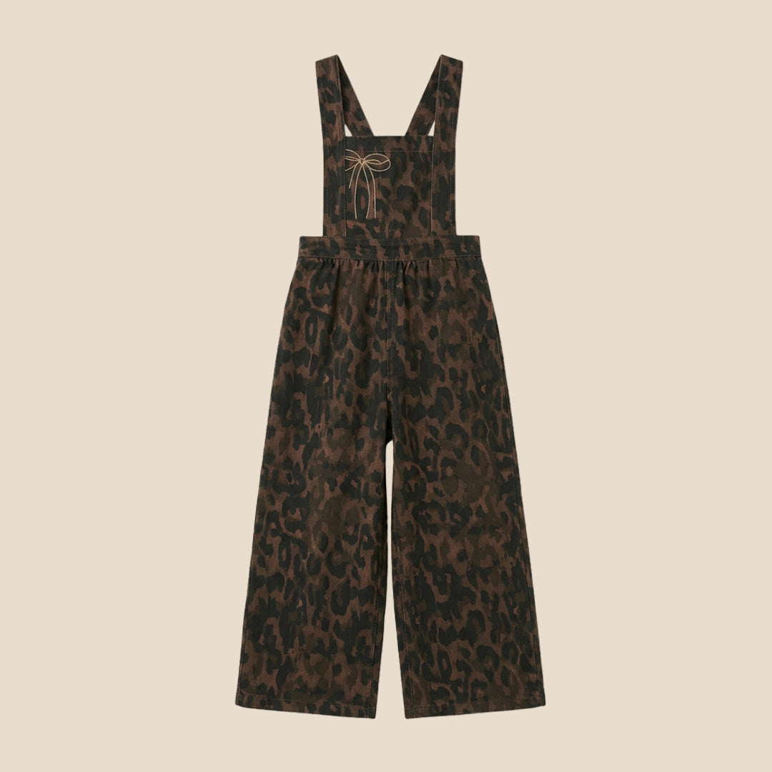 Girls Printed Brown Jumpsuits - Angel & Rocket
