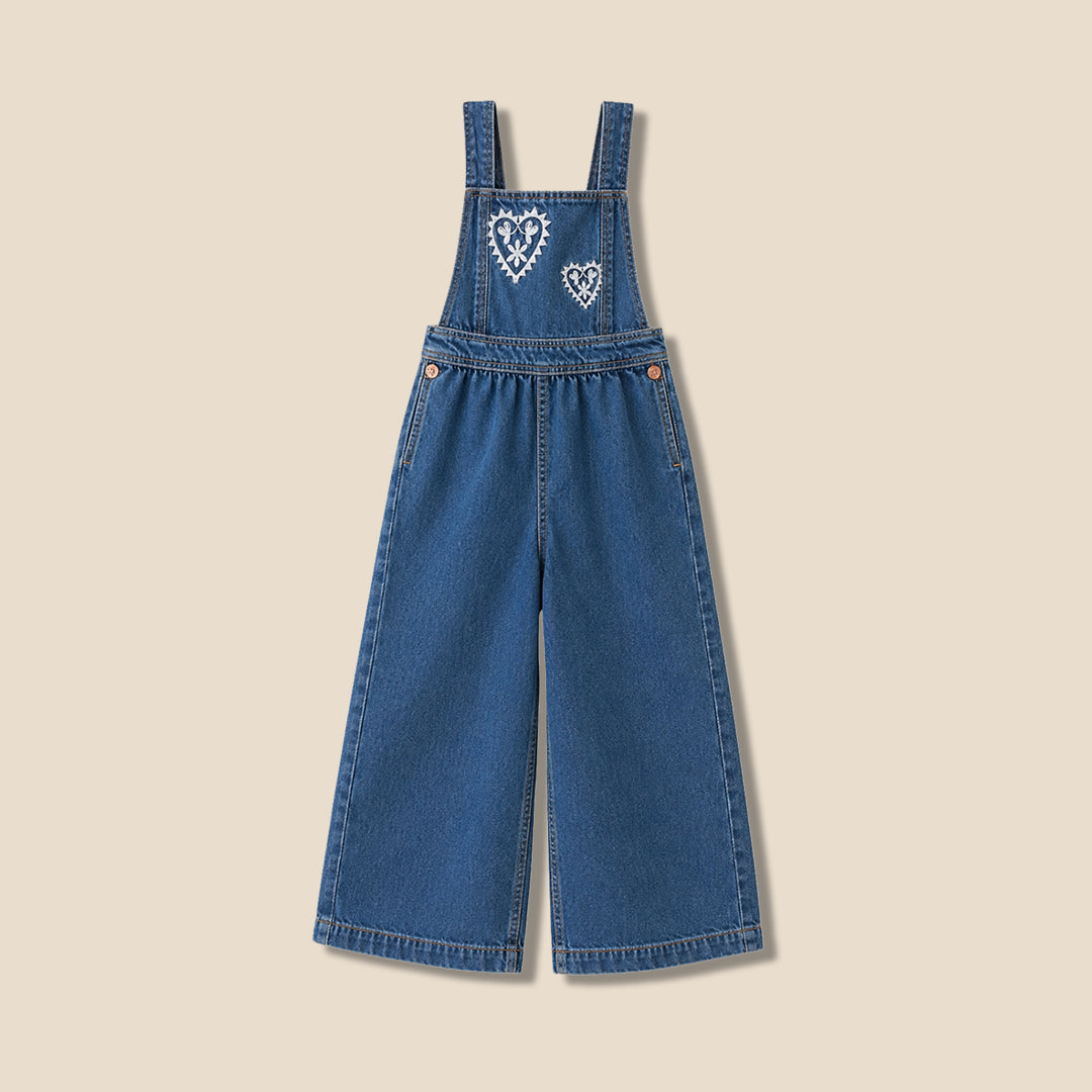 Angel & Rocket Girls Solid Blue Clothing Set