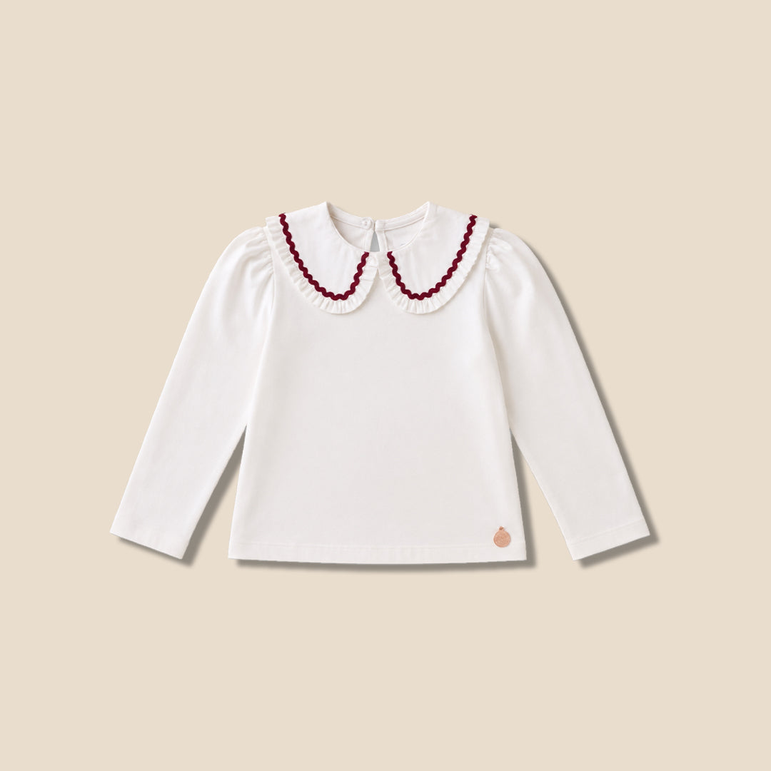 Angel & Rocket Girls Solid White T-Shirts