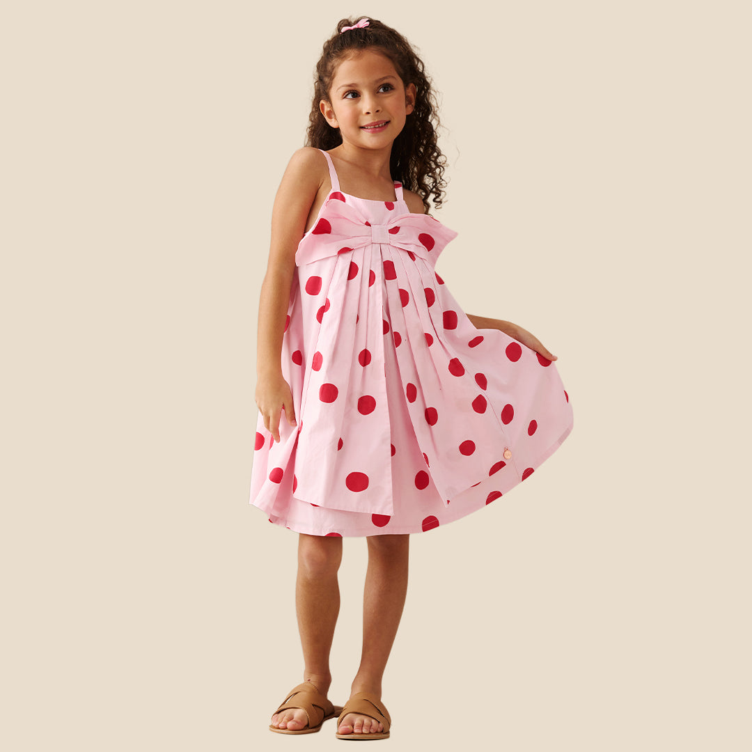 Libby Spot Bow Dress