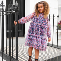 Cara Tiered Mesh Dress