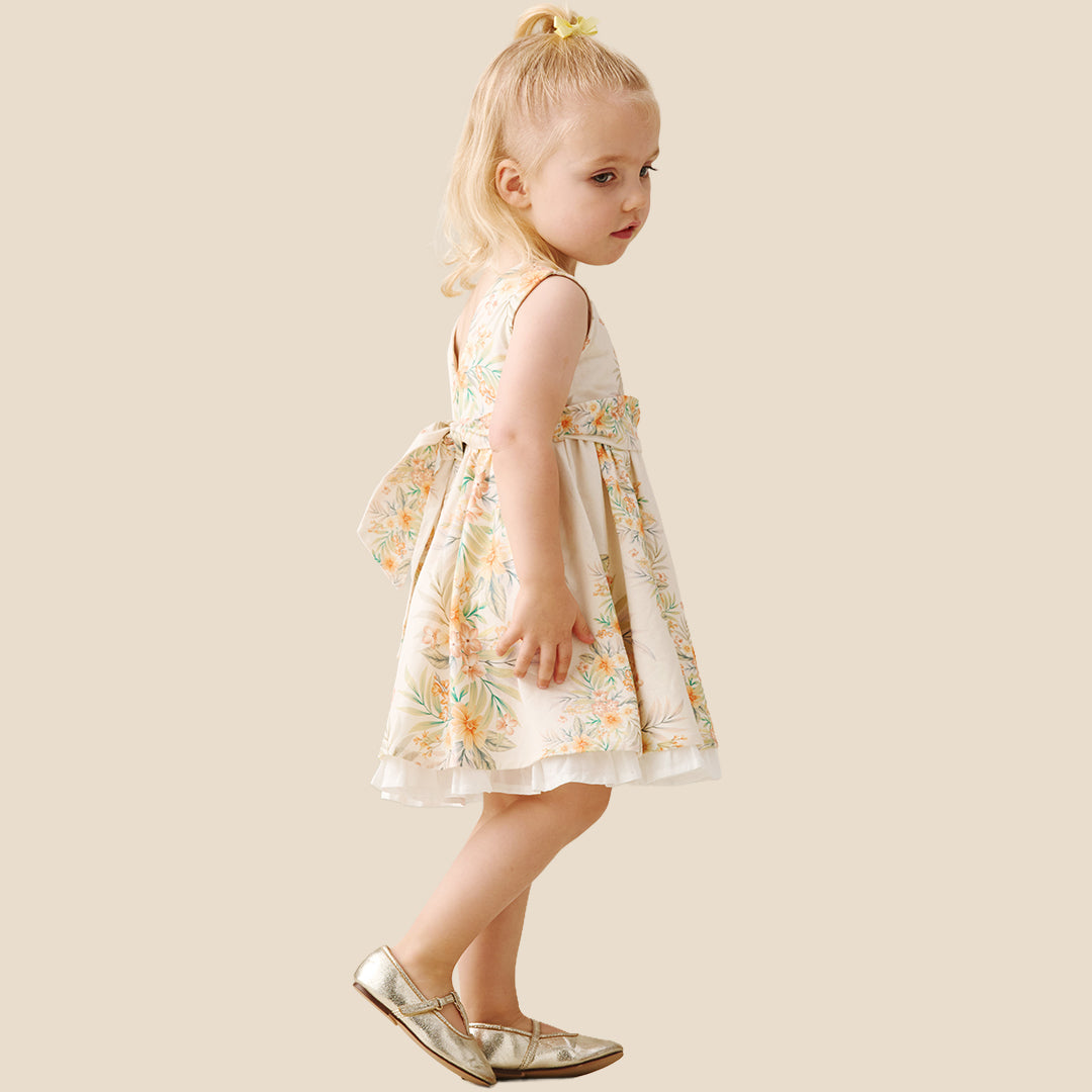 Primrose Printed Tie Waist Dress - Angel & Rocket