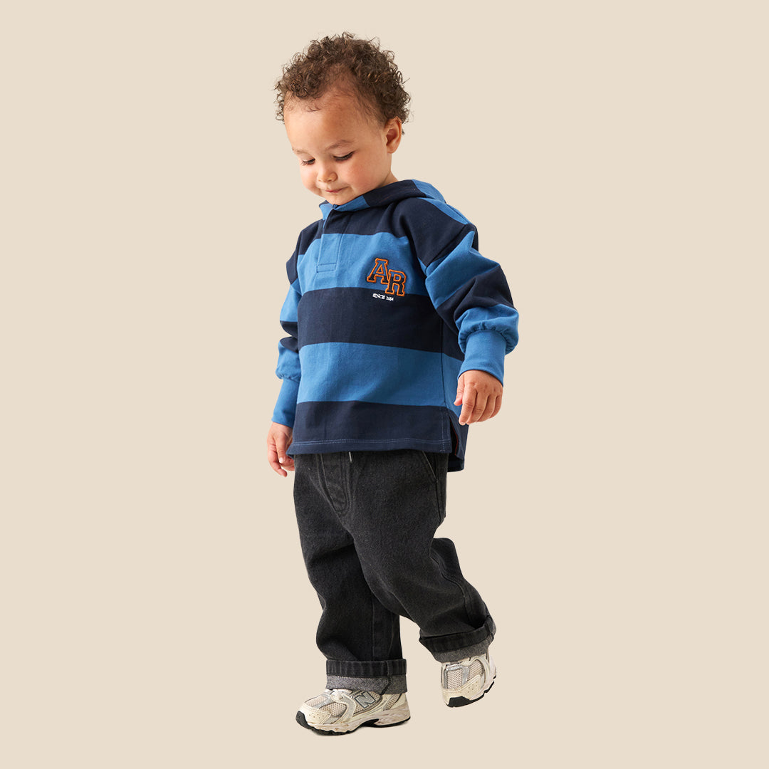 Baby Boys Solid Black Jeans - Angel & Rocket