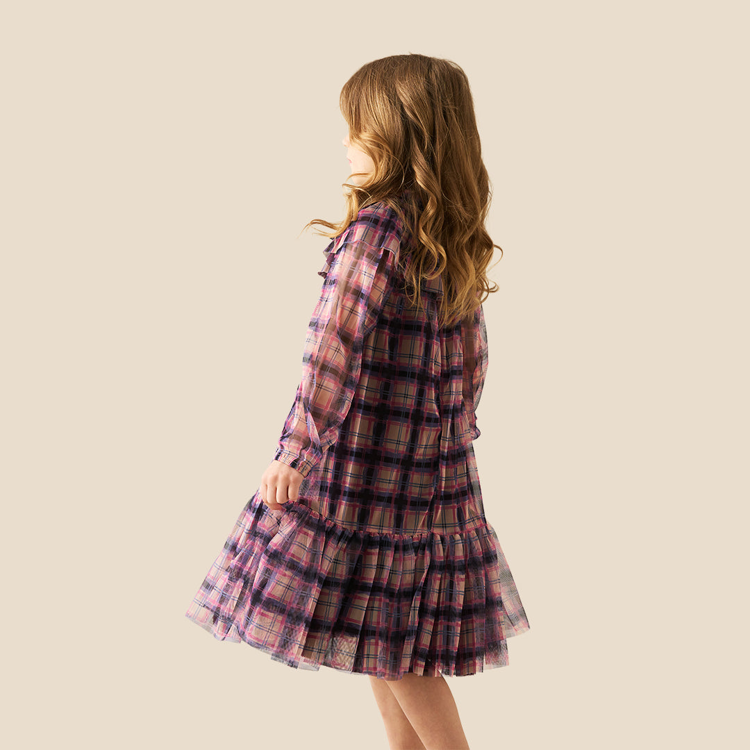 Girls Printed Pink Dresses - Angel & Rocket