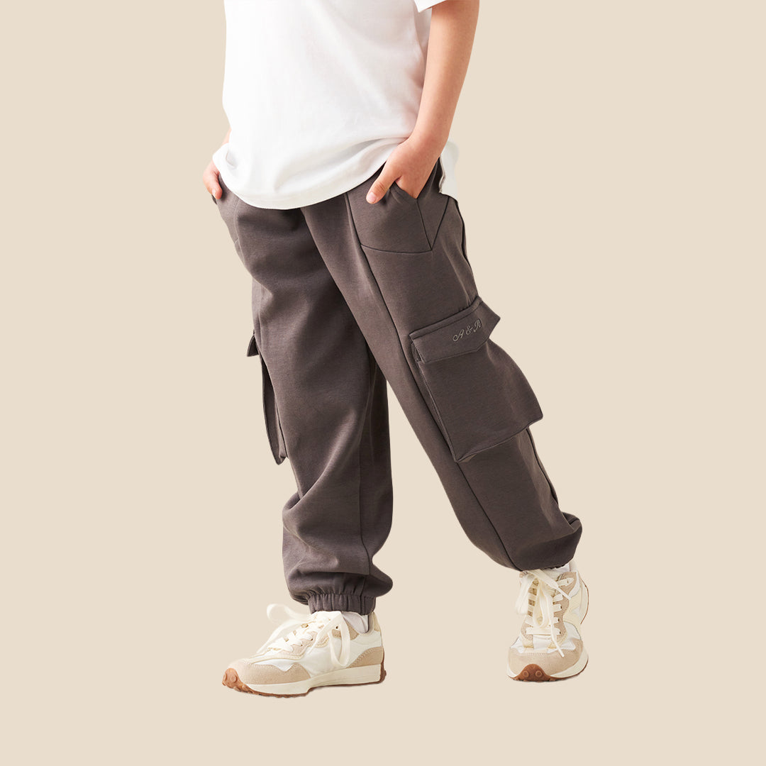 Frank Mix Panelled Cuffed Jogger Grey