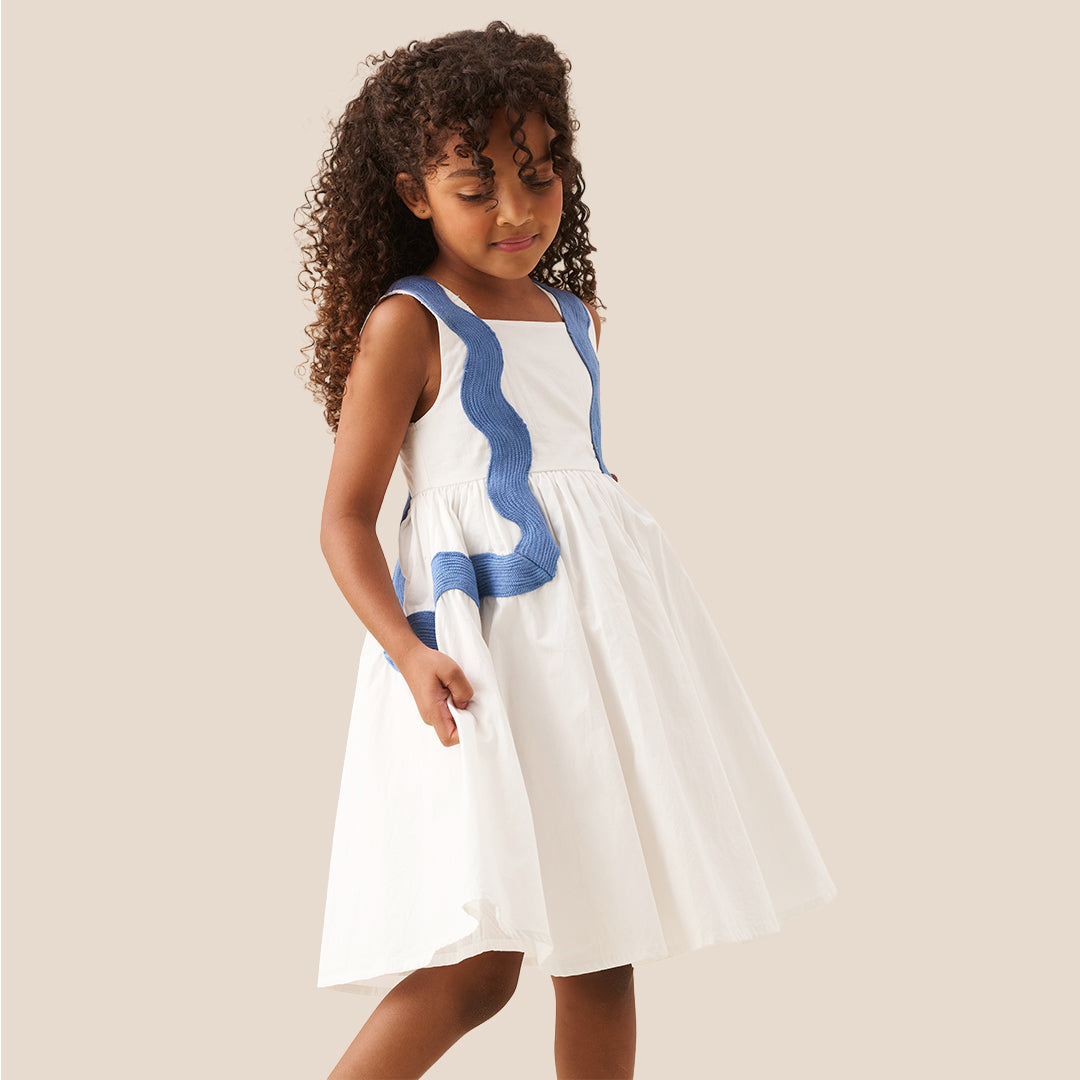 Avery Ric Rac Panelled Dress