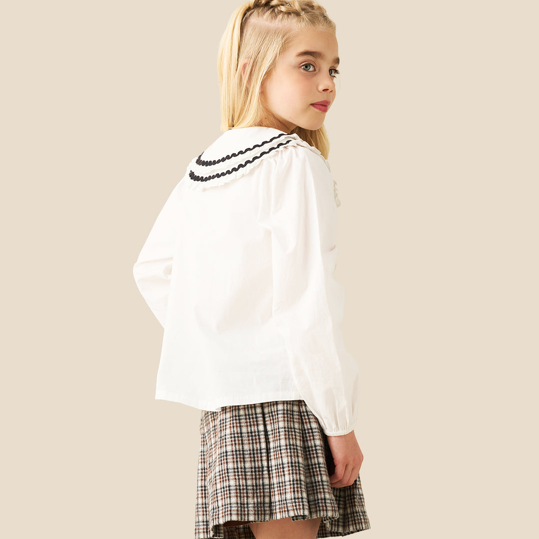 Angel & Rocket Girls Solid White Tops