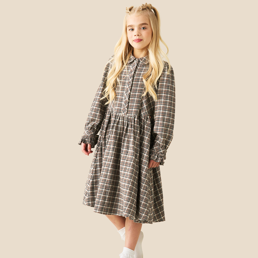 Marcia Check Shirt Dress
