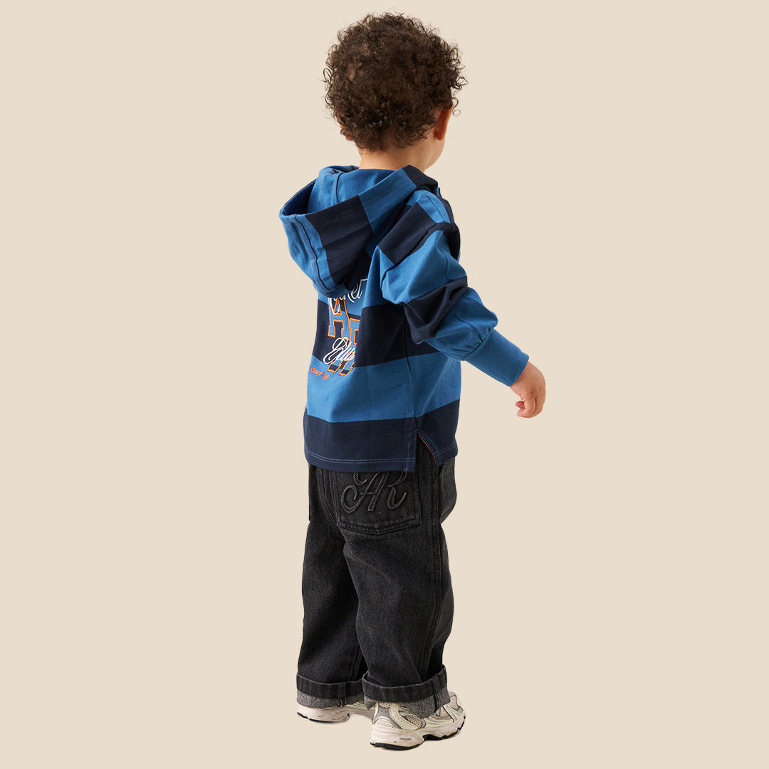 Baby Boys Solid Black Jeans - Angel & Rocket