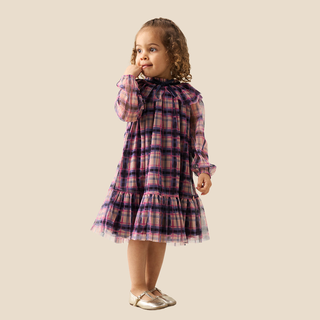 Baby Girls Printed Pink Dresses - Angel & Rocket