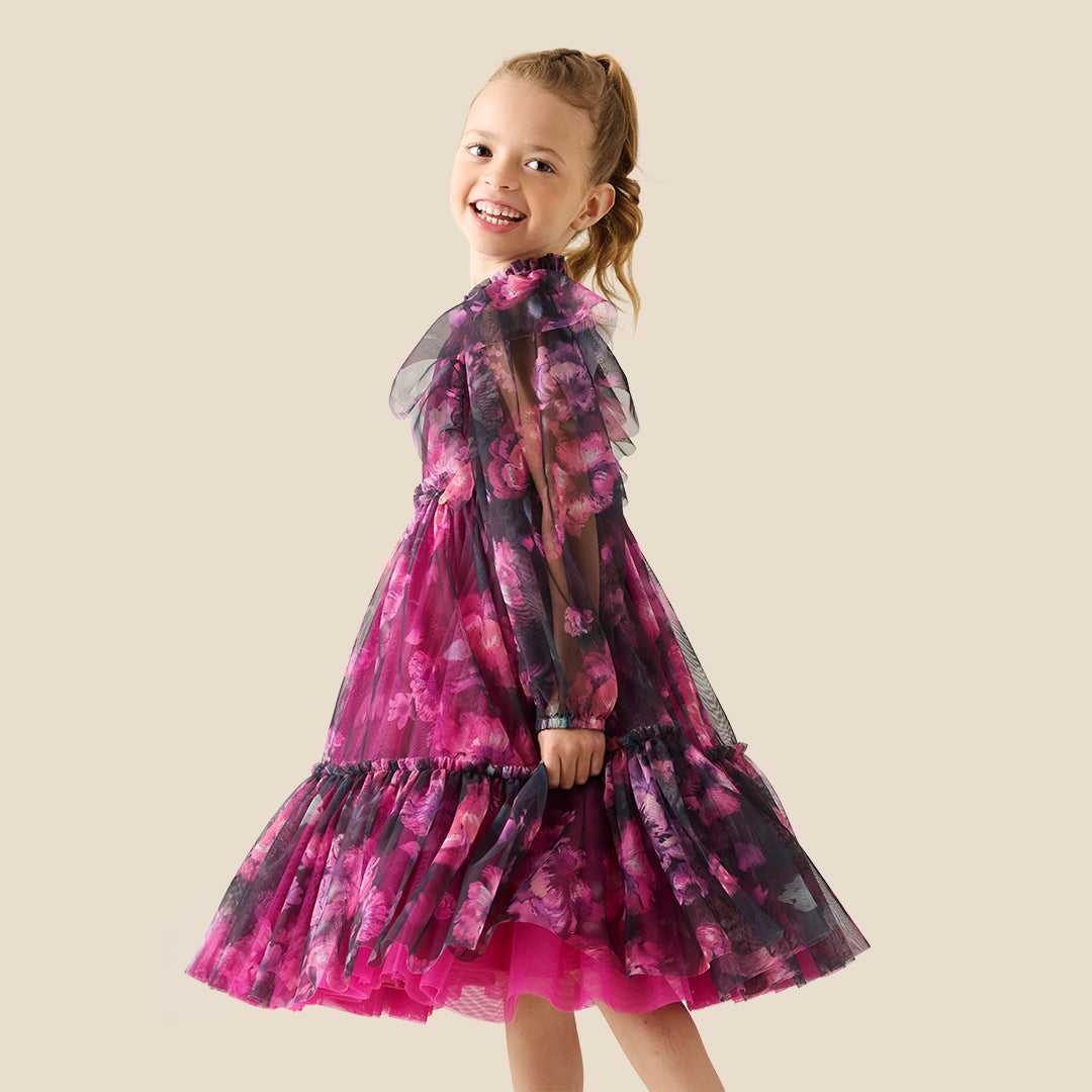 Girls Printed Multi Dresses - Angel & Rocket