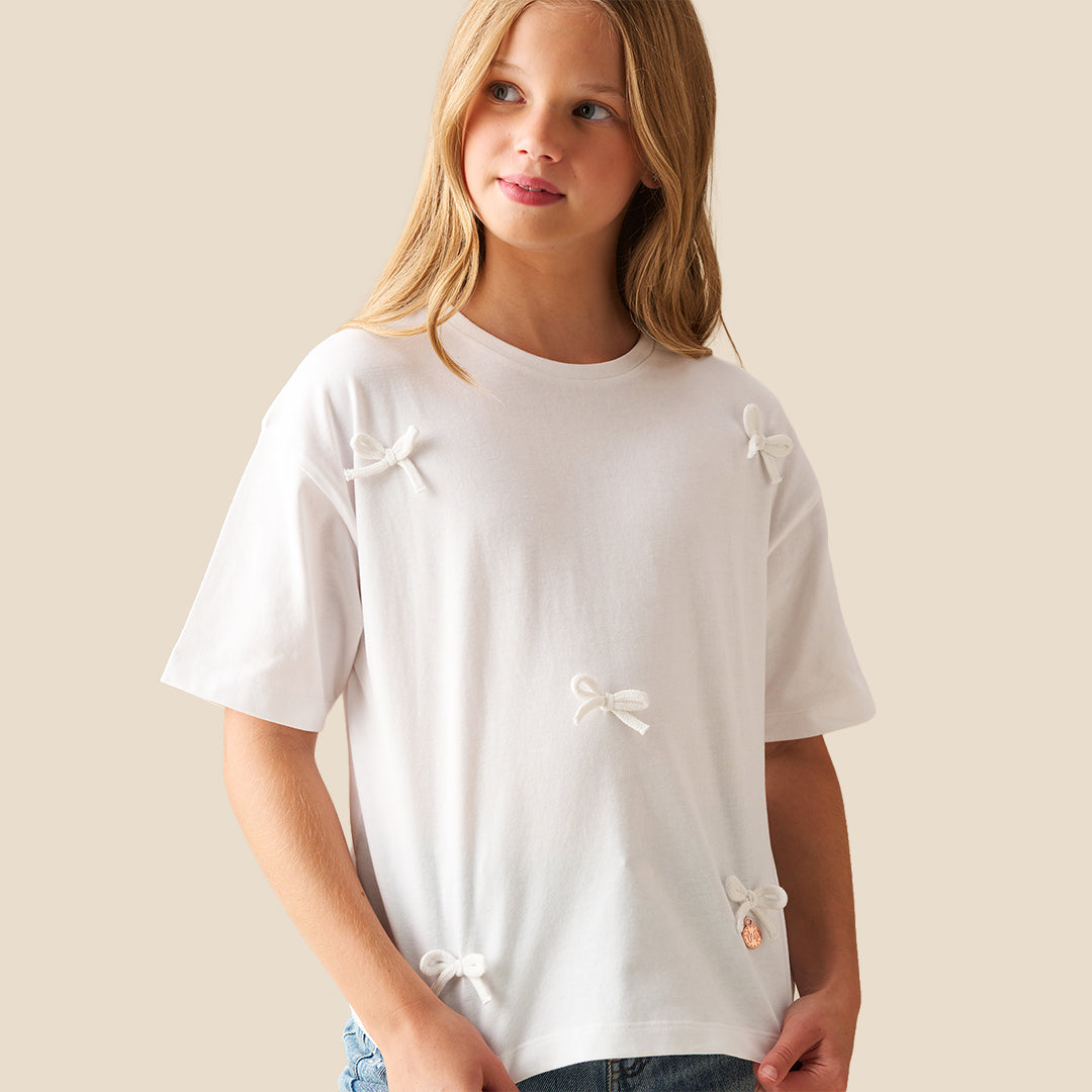 Becca Bow T Shirt - Angel & Rocket